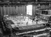 Vosper-Thornycroft VT1 under construction